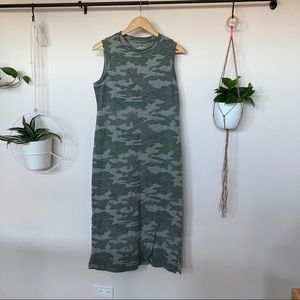NWT Universal Thread Midi Tank Dress Army Print
